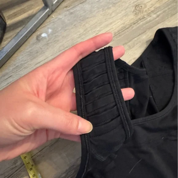 Black Lululemon Pleated Tank Top - Picture 6 of 8